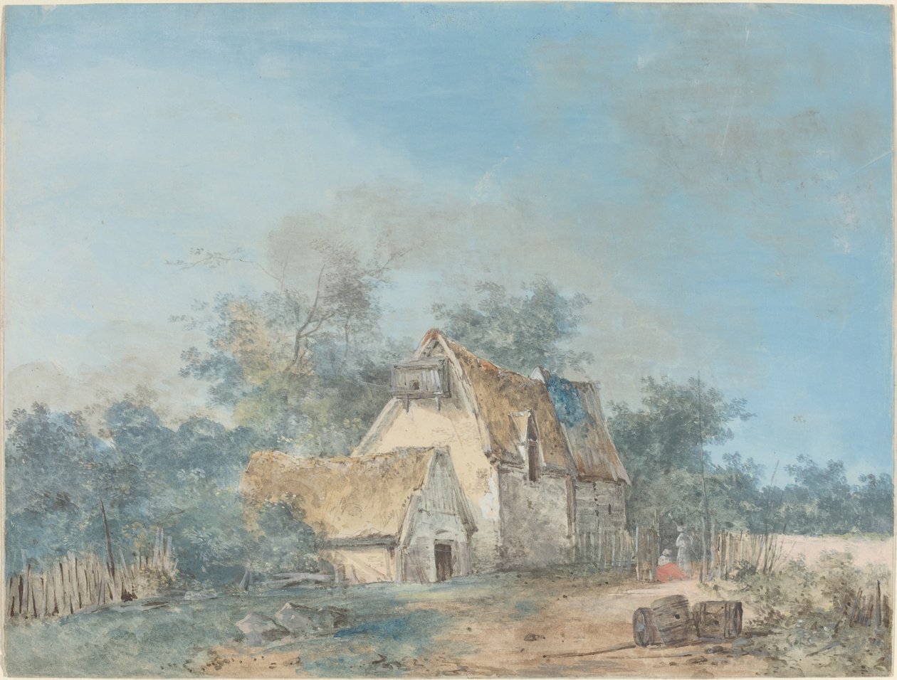 Landskab af Louis Gabriel Moreau the Elder