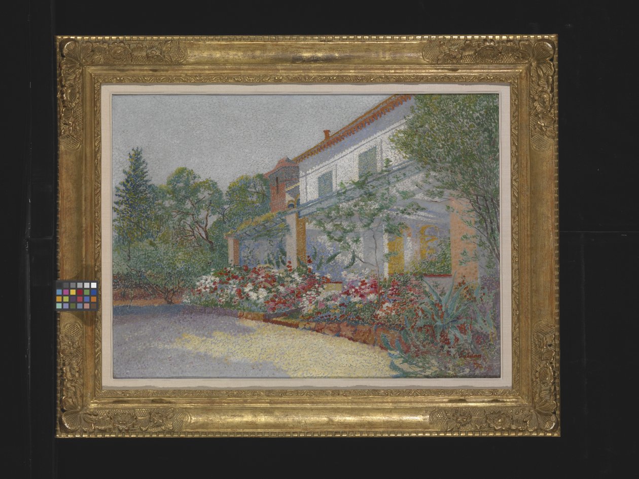 Villa In The Midi, ukendt dato (olie på lærred) af Louis Gaidan
