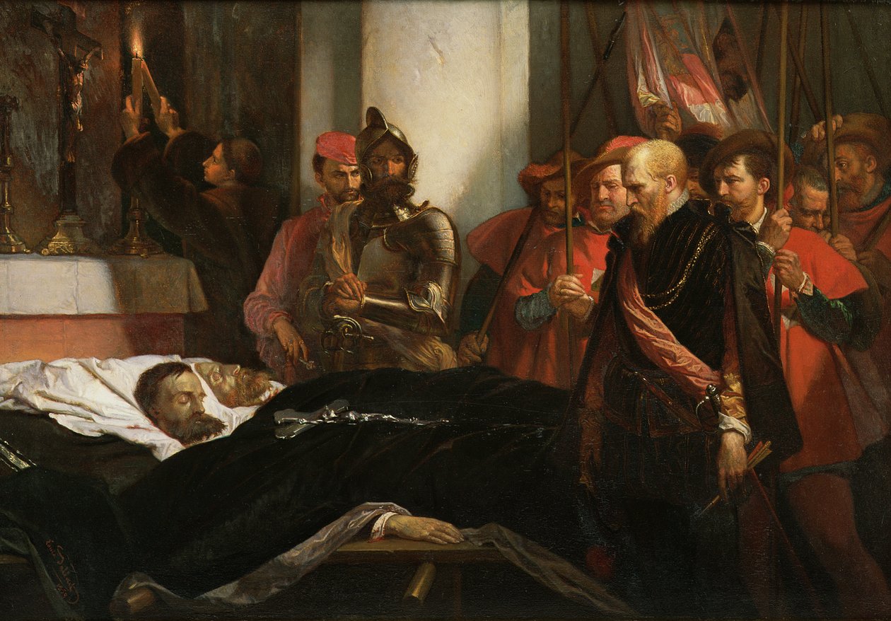 Den sidste hæder til greverne Egmont og Hoorn af Louis Gallait