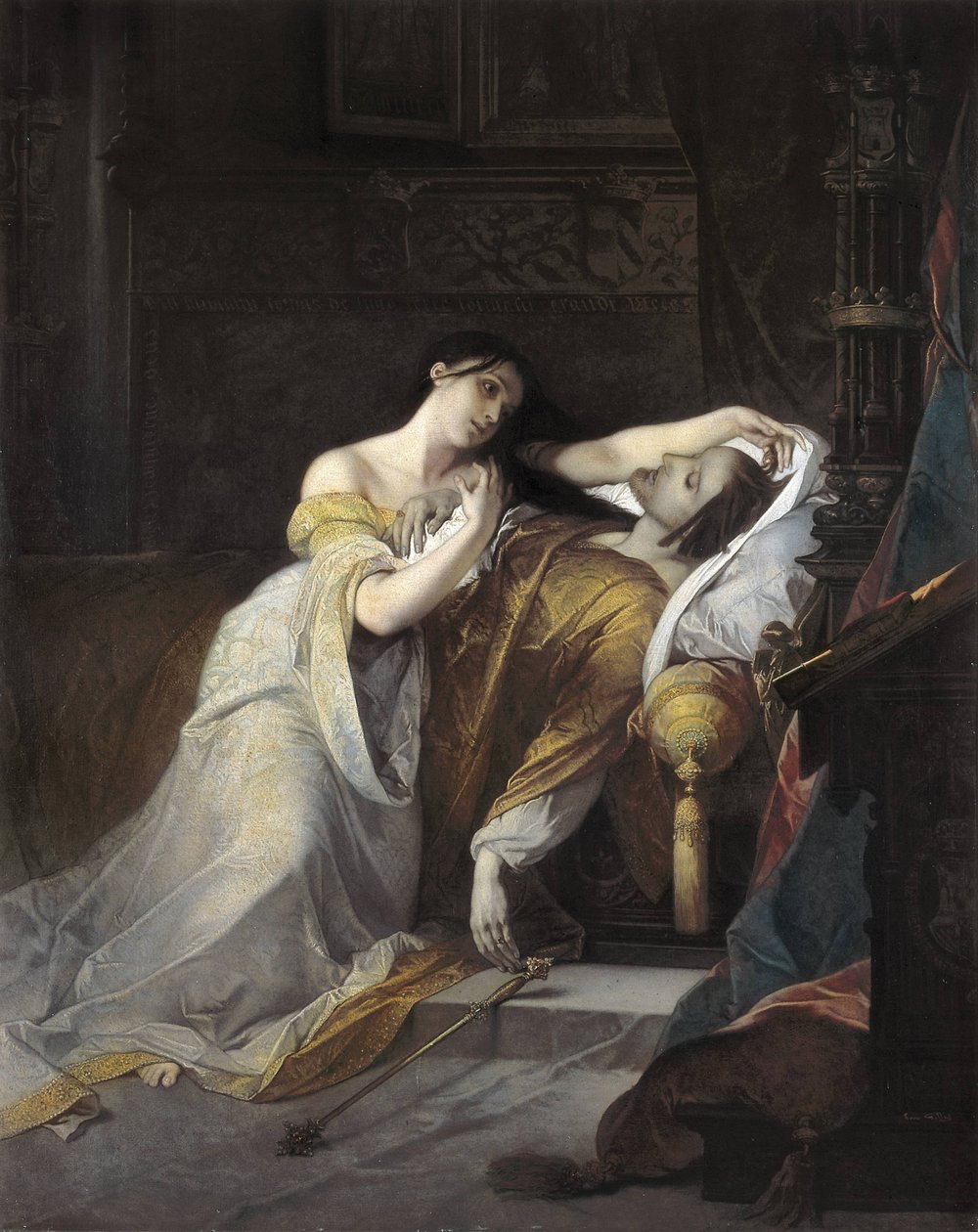 Joan I af Castilla kaldte Joan den gale (Juana la loca) hustru til Filip af Habsburg af Louis Galue