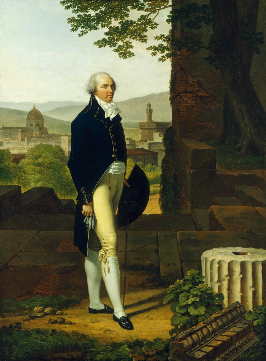 Portræt af Sir Godfrey Vassall Webster Bt, 1794 af Louis Gauffier