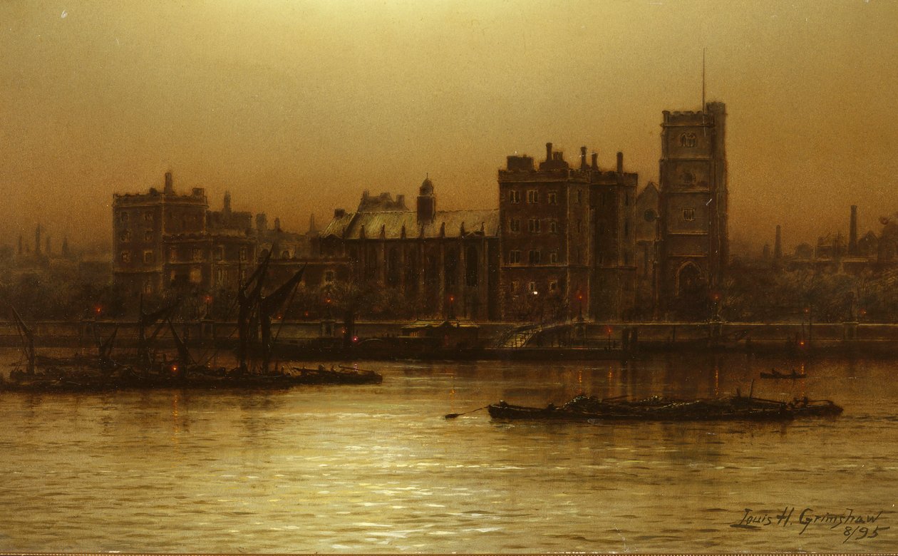 Lambeth Palace, London af Louis Grimshaw