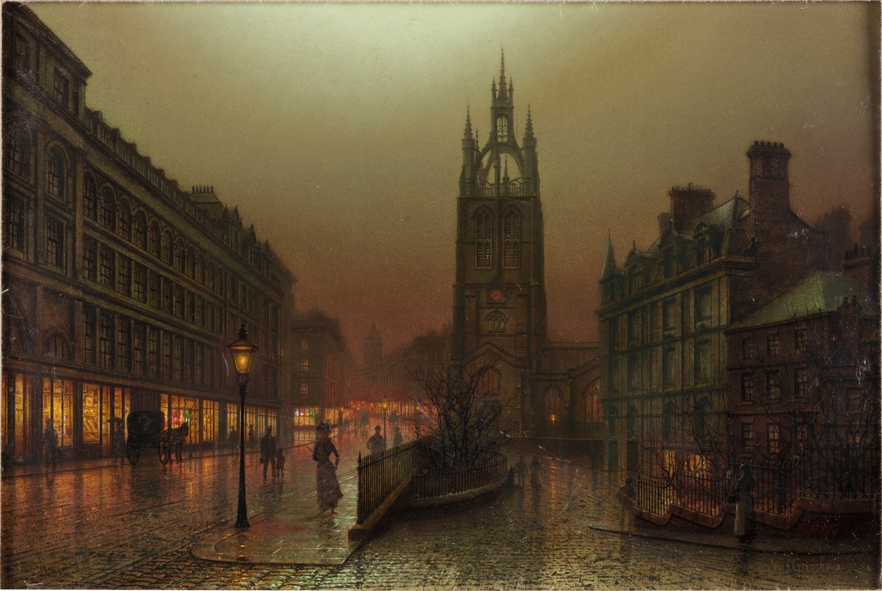 St Nicholas Street, Newcastle upon Tyne, 1902 af Louis Grimshaw