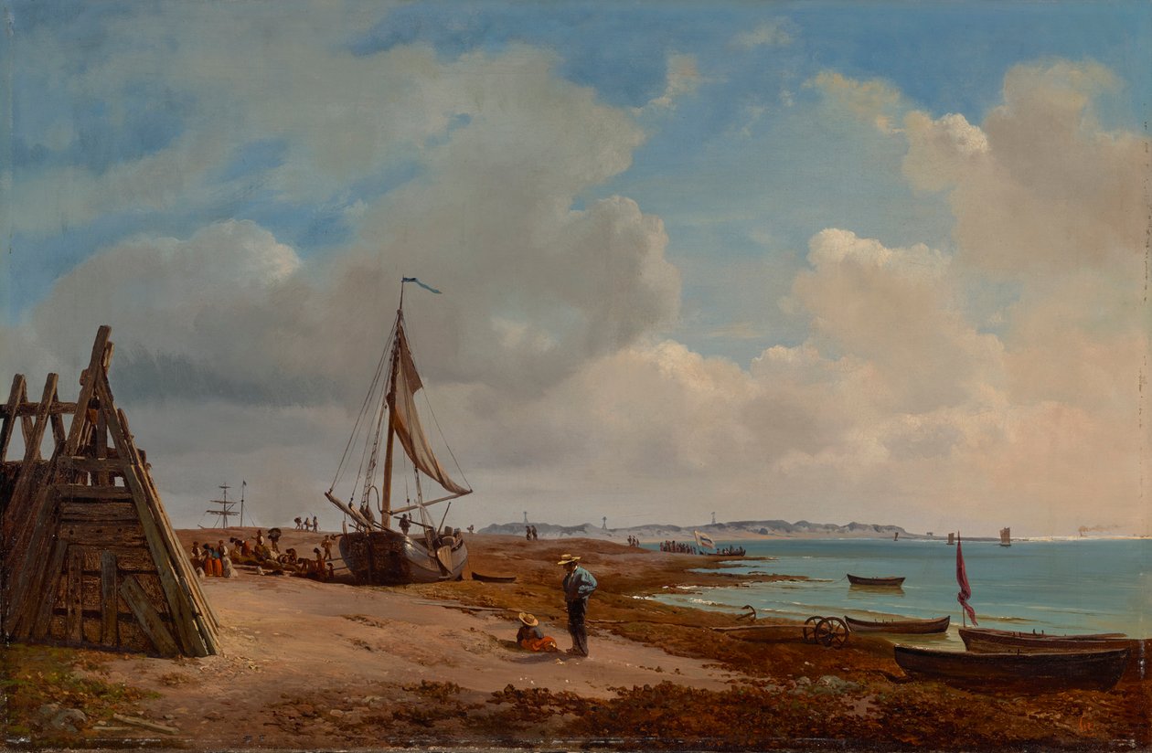 Elben nær Blankenese af Louis Gurlitt