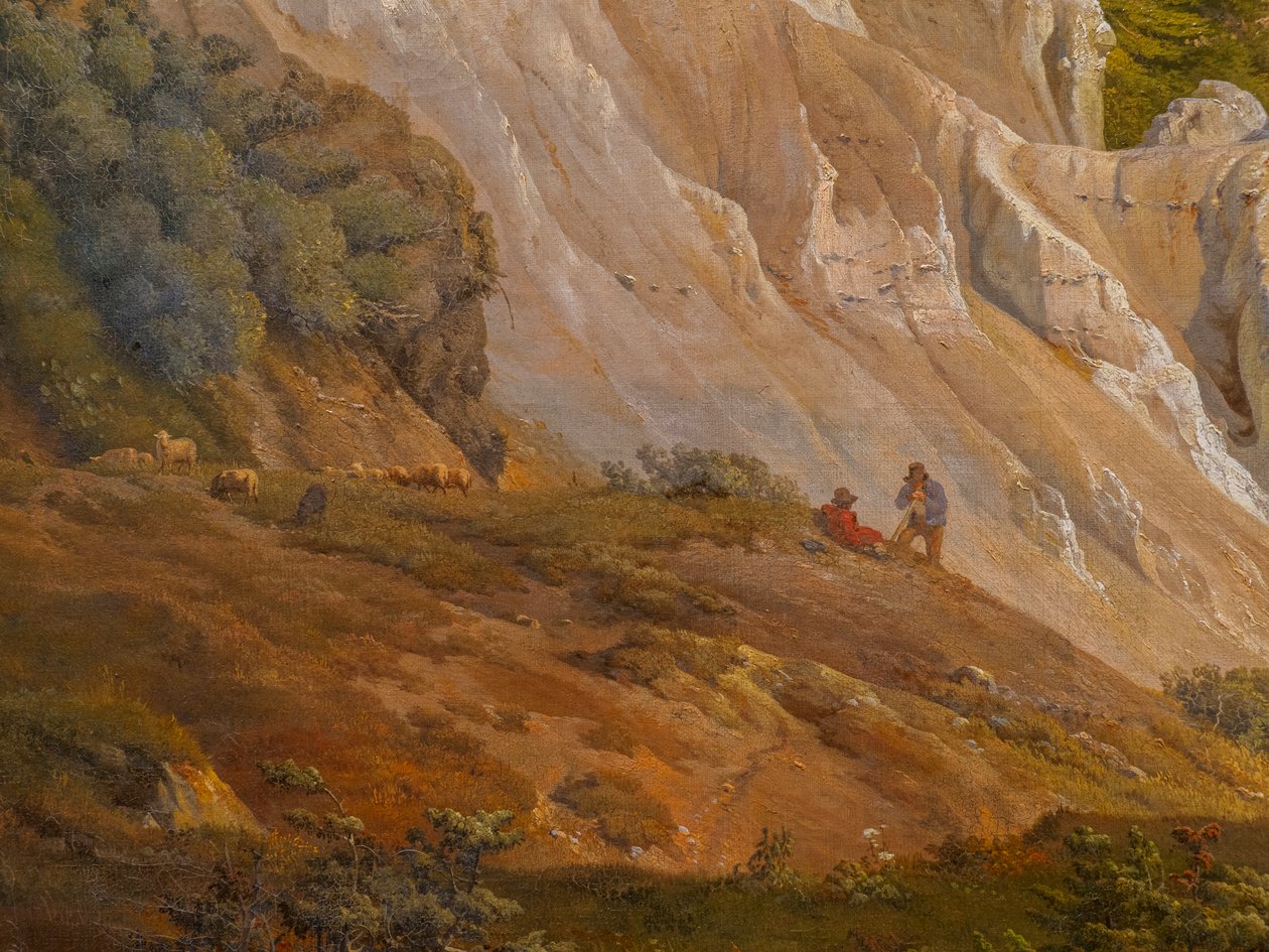 The Cliffs of Møns Klint af Louis Gurlitt