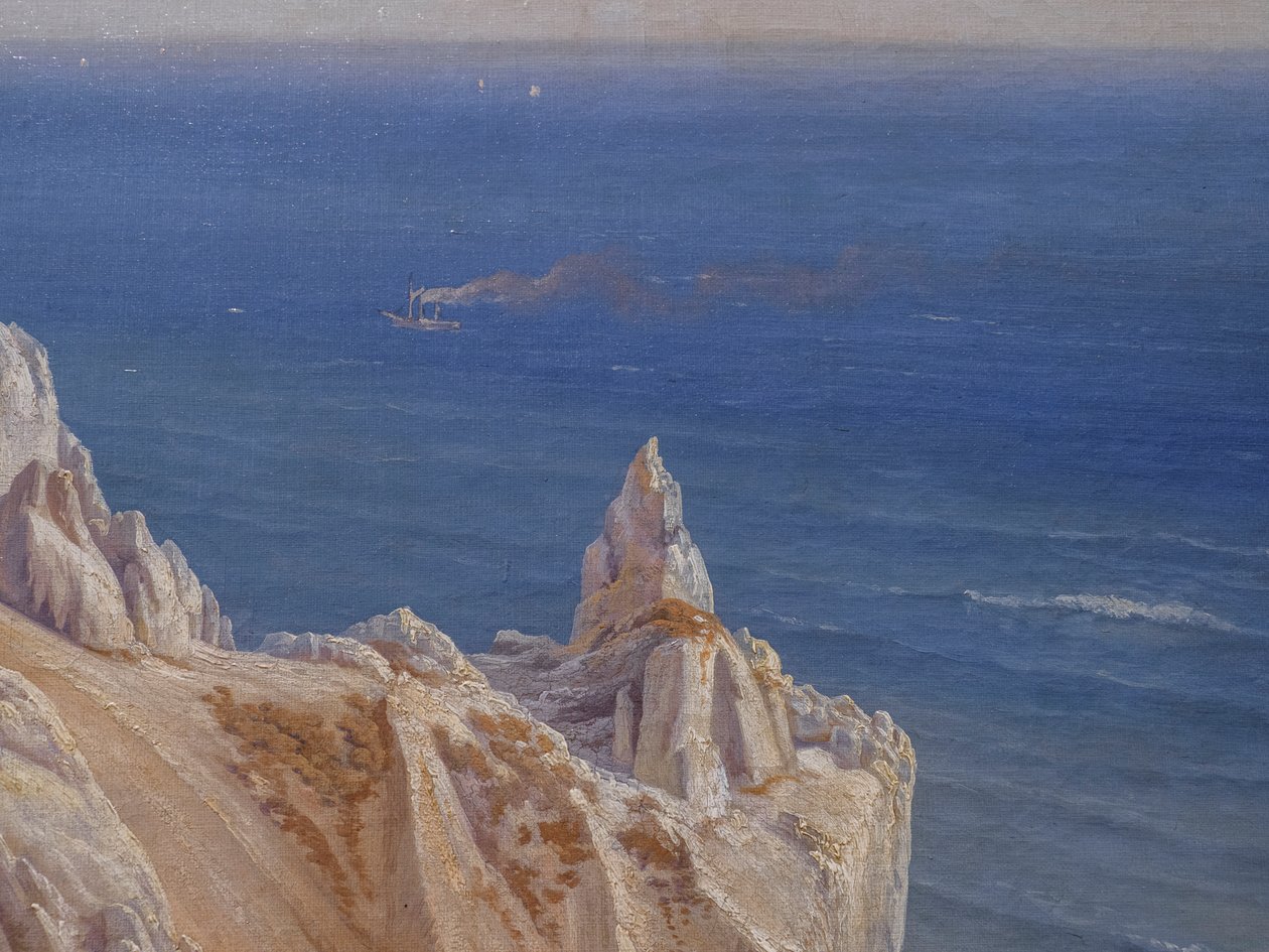 The Cliffs of Møns Klint af Louis Gurlitt