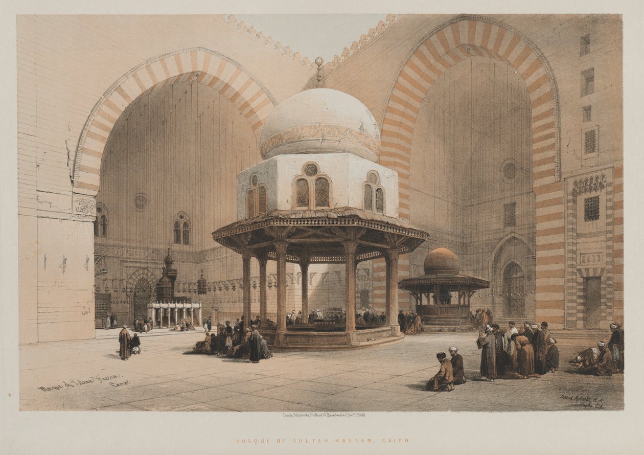 Egypten og Nubien, bind III, nr. 8: Sultan Hassans moske, Kairo af Louis Haghe