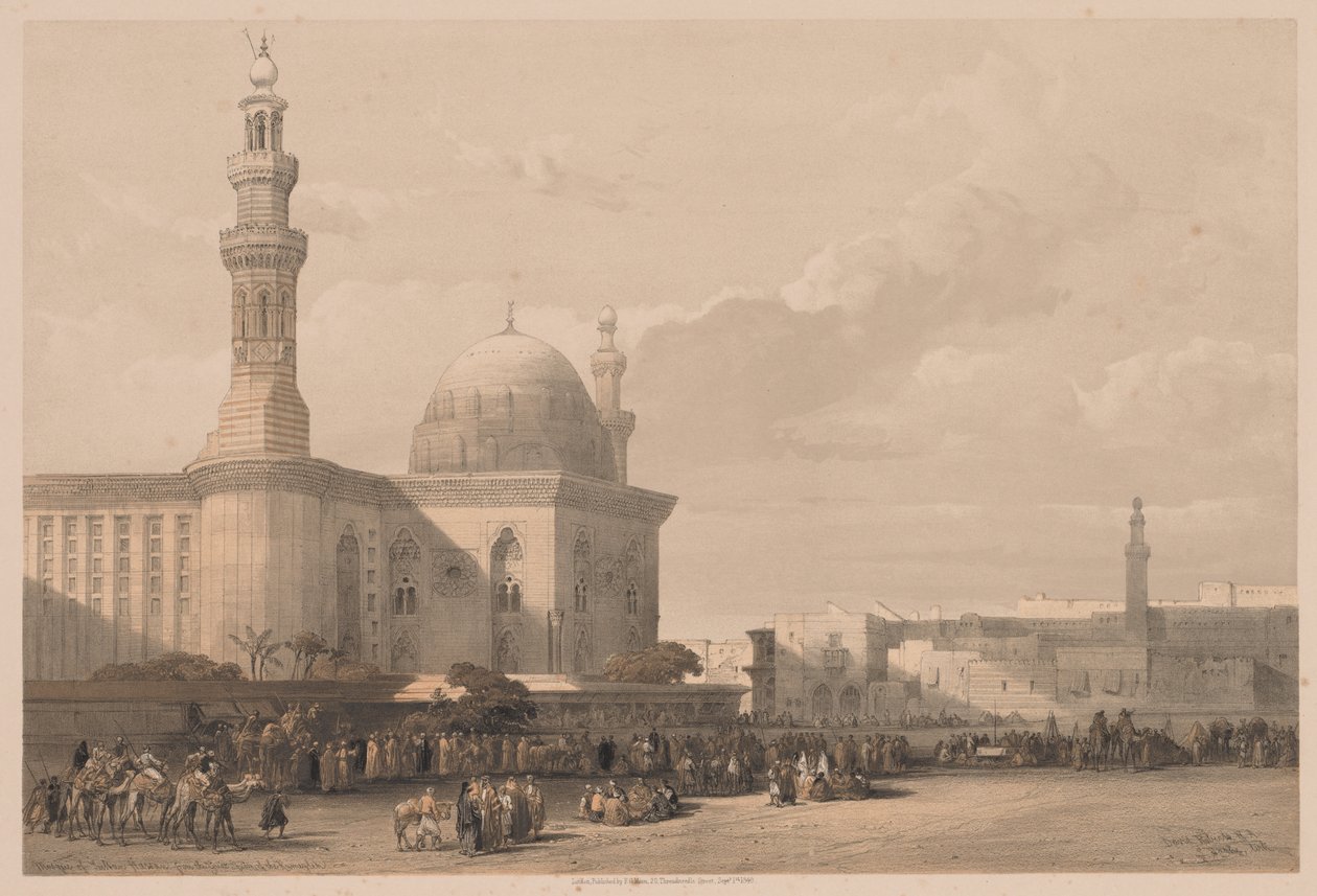 Egypten og Nubien: Bind III - nr. 38, Sultan Hassans moske fra Rameylehs store plads af Louis Haghe