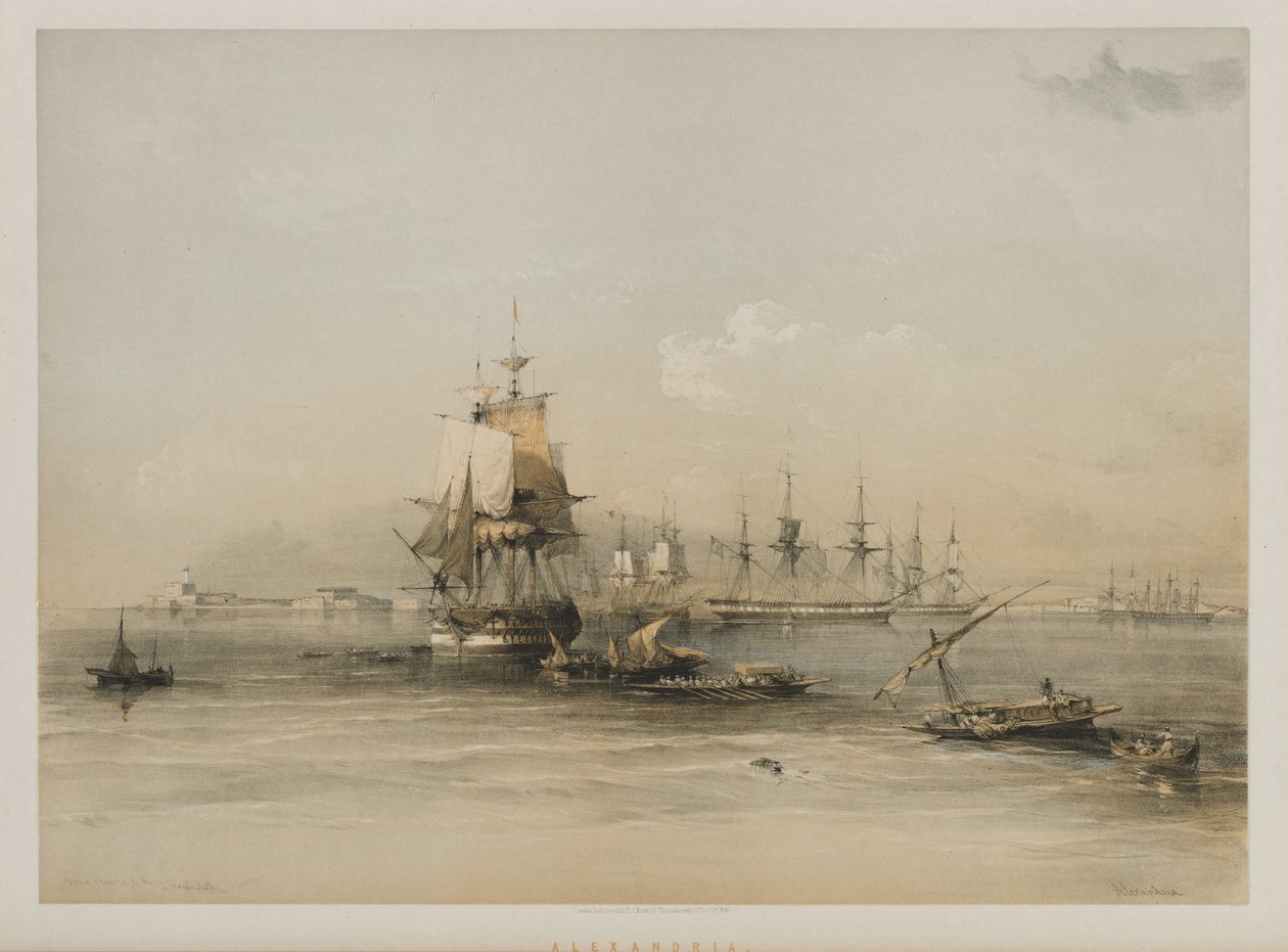 Egypten og Nubien, bind III: Alexandria, 1848. af Louis Haghe
