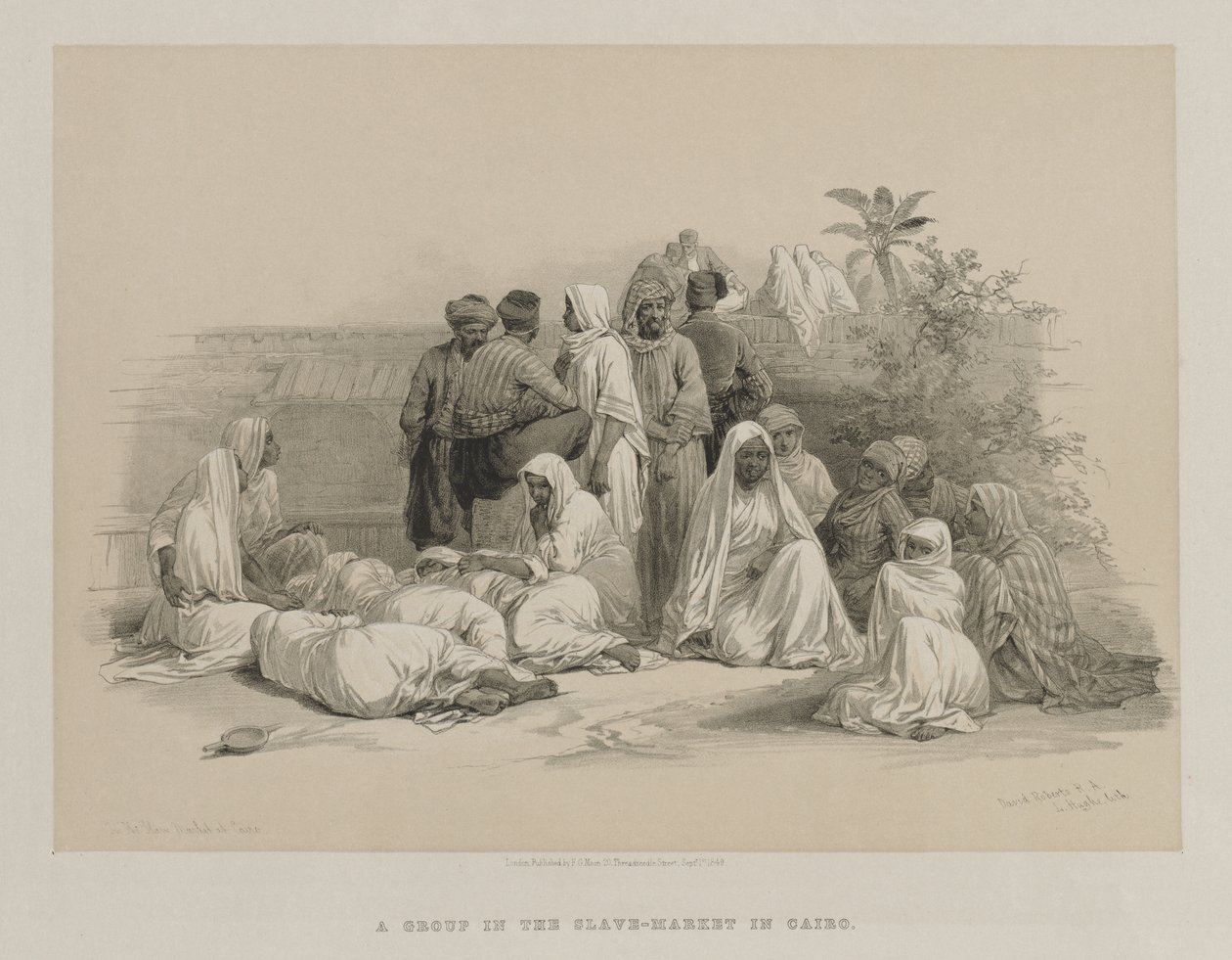 Egypten og Nubien, bind III: På slavemarkedet i Kairo af Louis Haghe