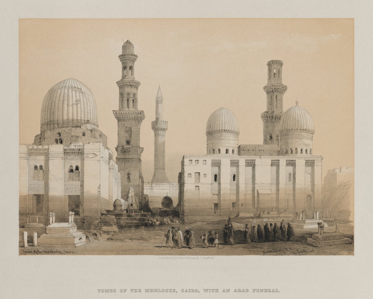 Egypten og Nubien, bind III: Memlooks grav, Cairo af Louis Haghe