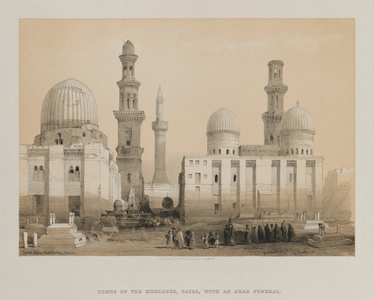 Egypten og Nubien, bind III: Memlooks grav, Kairo, 1849. af Louis Haghe