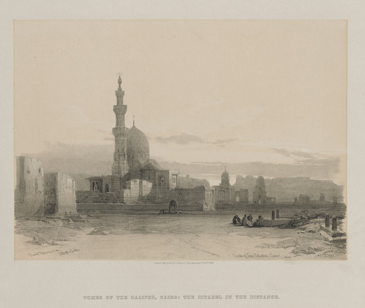 Egypten og Nubien, bind III: Kalifernes grave, Cairo af Louis Haghe