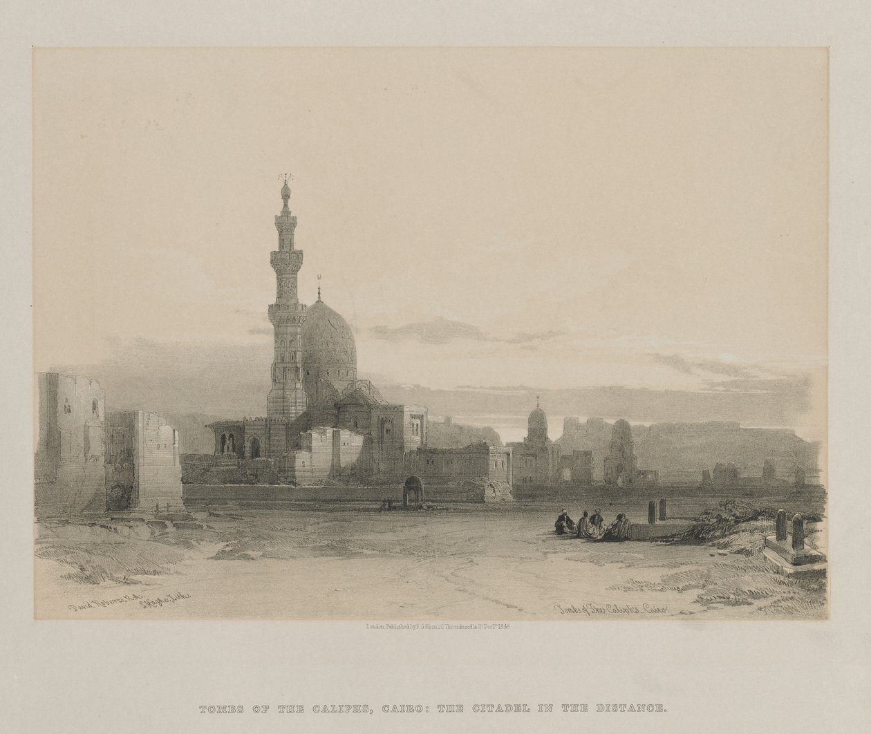 Egypten og Nubien, bind III: Kalifernes grave, Kairo, 1848. af Louis Haghe
