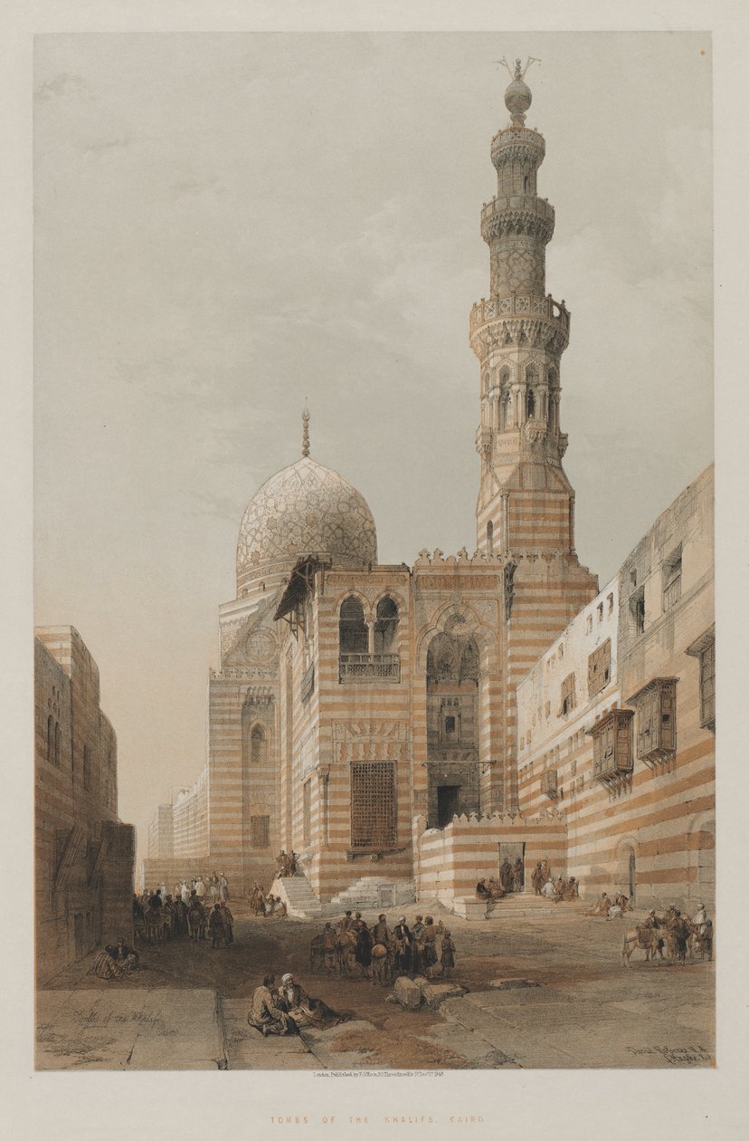 Egypten og Nubien, bind III: Kalifernes grave, Kairo, 1848. af Louis Haghe