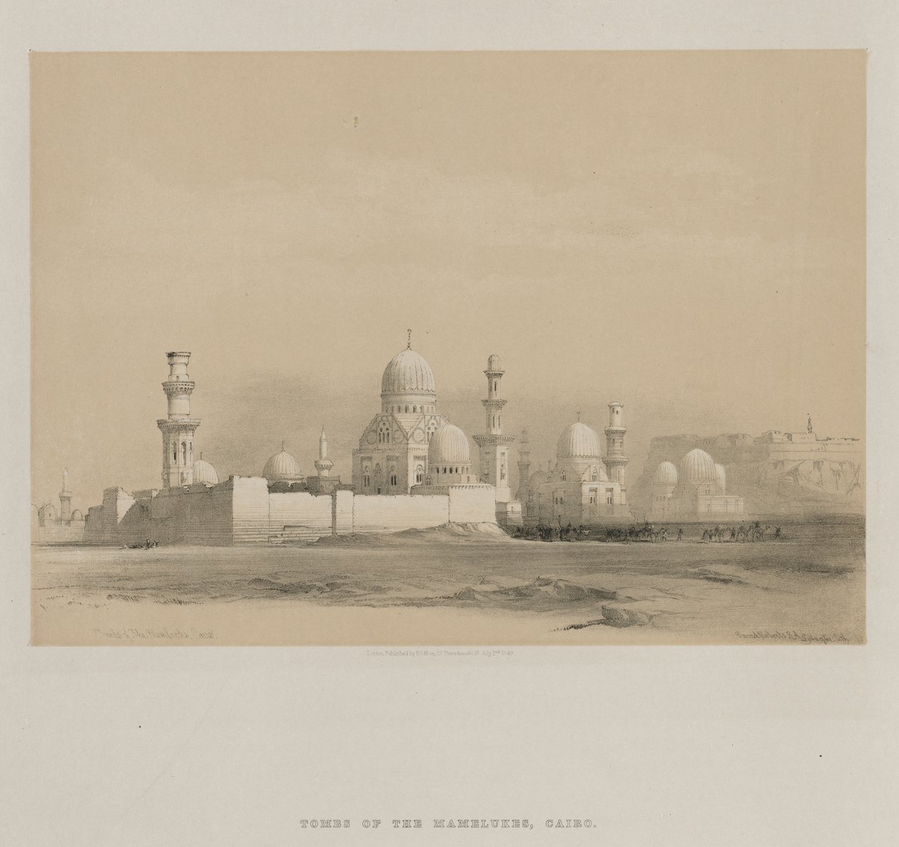 Egypten og Nubien, bind III: Memlooks grave, Cairo af Louis Haghe