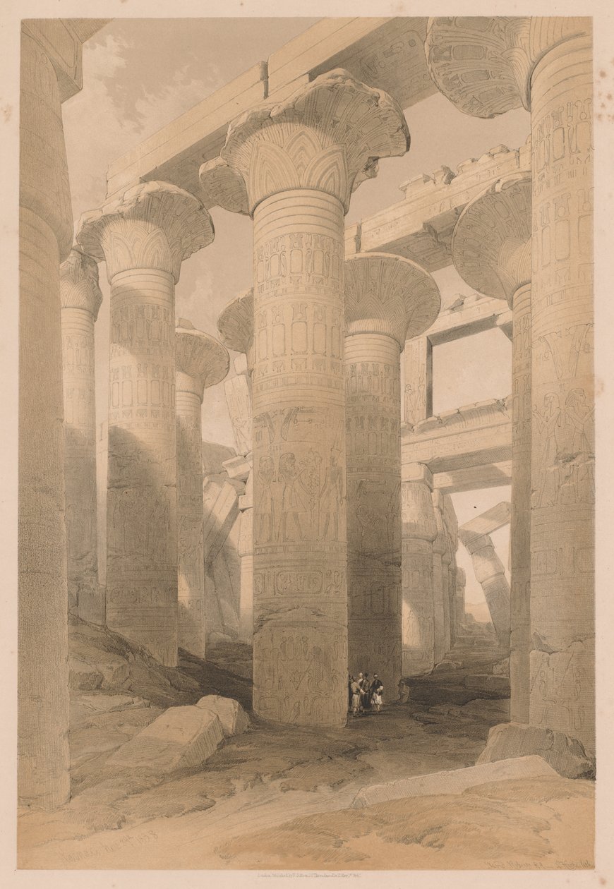 Egypten og Nubien: bind II - nr. 14, Karnak af Louis Haghe