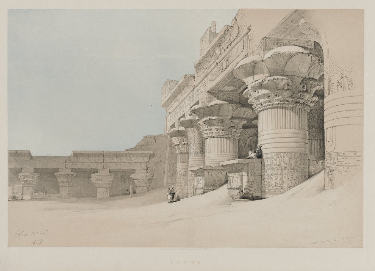 Egypten og Nubien, bind II: Edfou af Louis Haghe