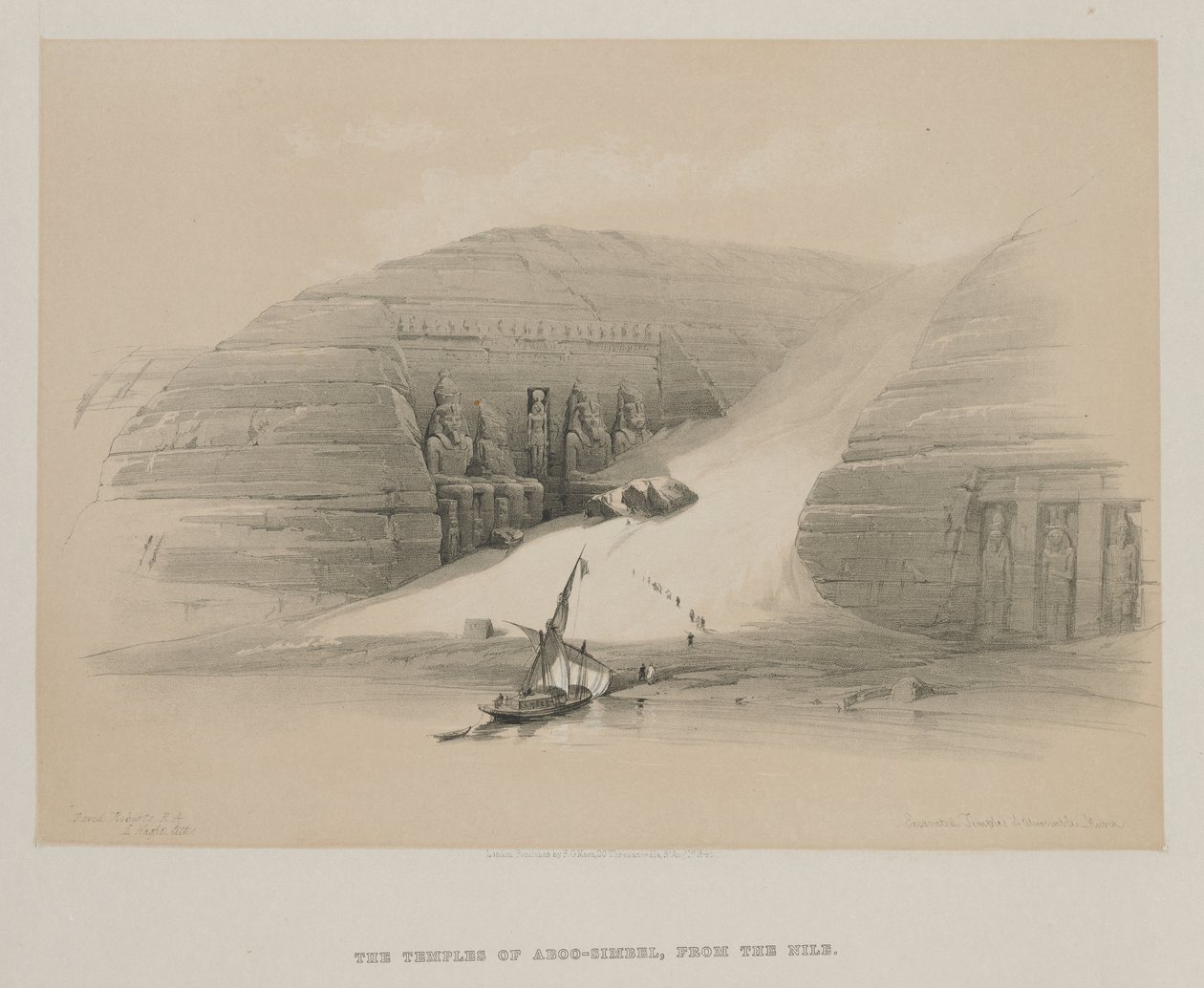 Egypten og Nubien, bind II: Udgravede templer i Abu Simbel, Nubien af Louis Haghe