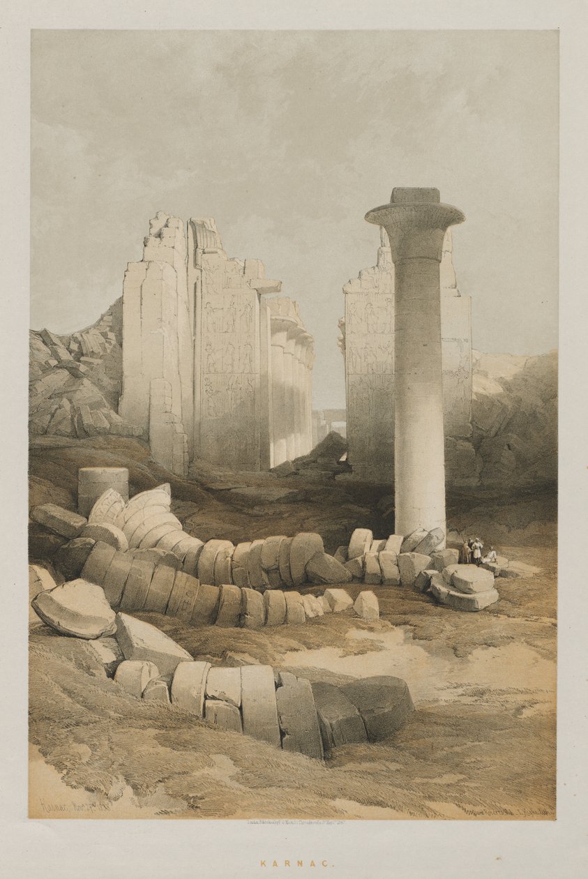 Egypten og Nubien, bind II: Karnak af Louis Haghe