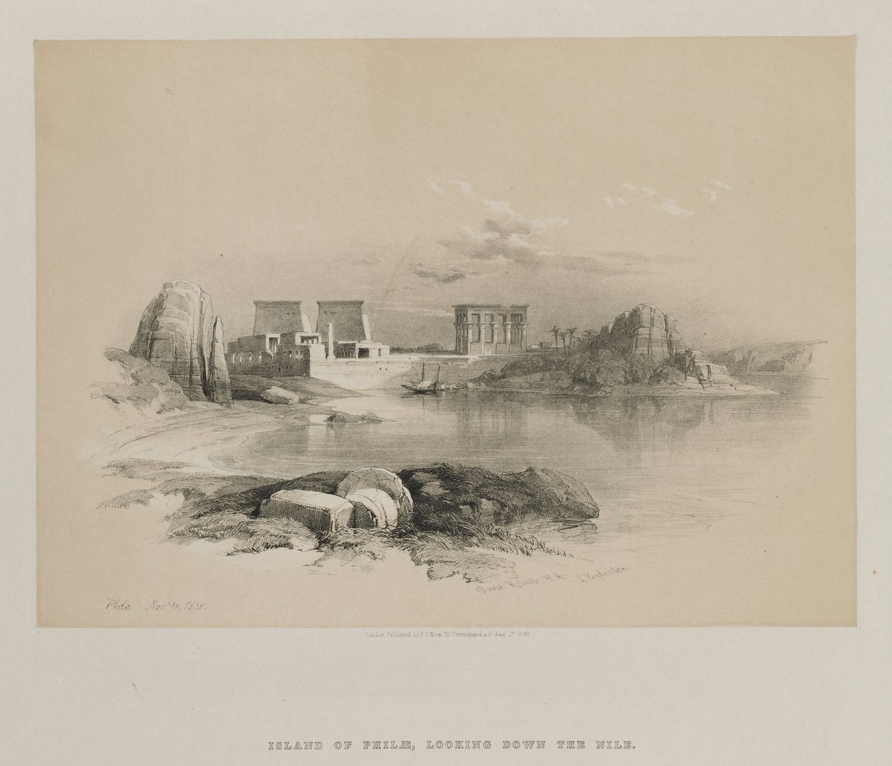 Egypten og Nubien, bind II: Philae af Louis Haghe