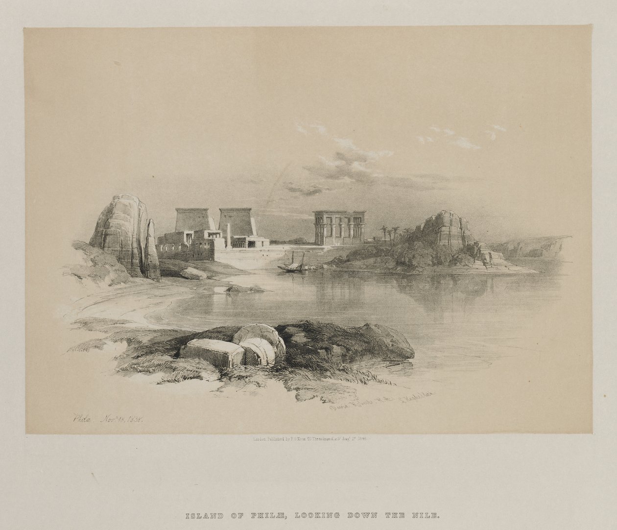 Egypten og Nubien, bind II: Philae, 1848. af Louis Haghe