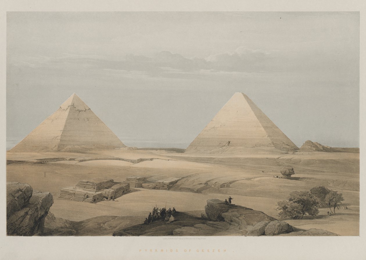 Egypten og Nubien, bind II: Pyramids of Geezeh af Louis Haghe