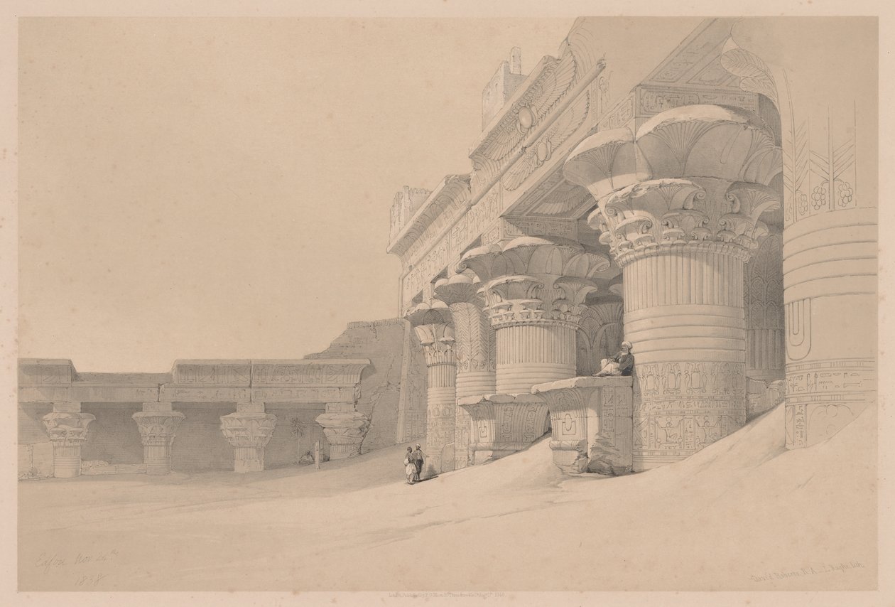 Egypten og Nubien: bind I - nr. 10, Edfou af Louis Haghe