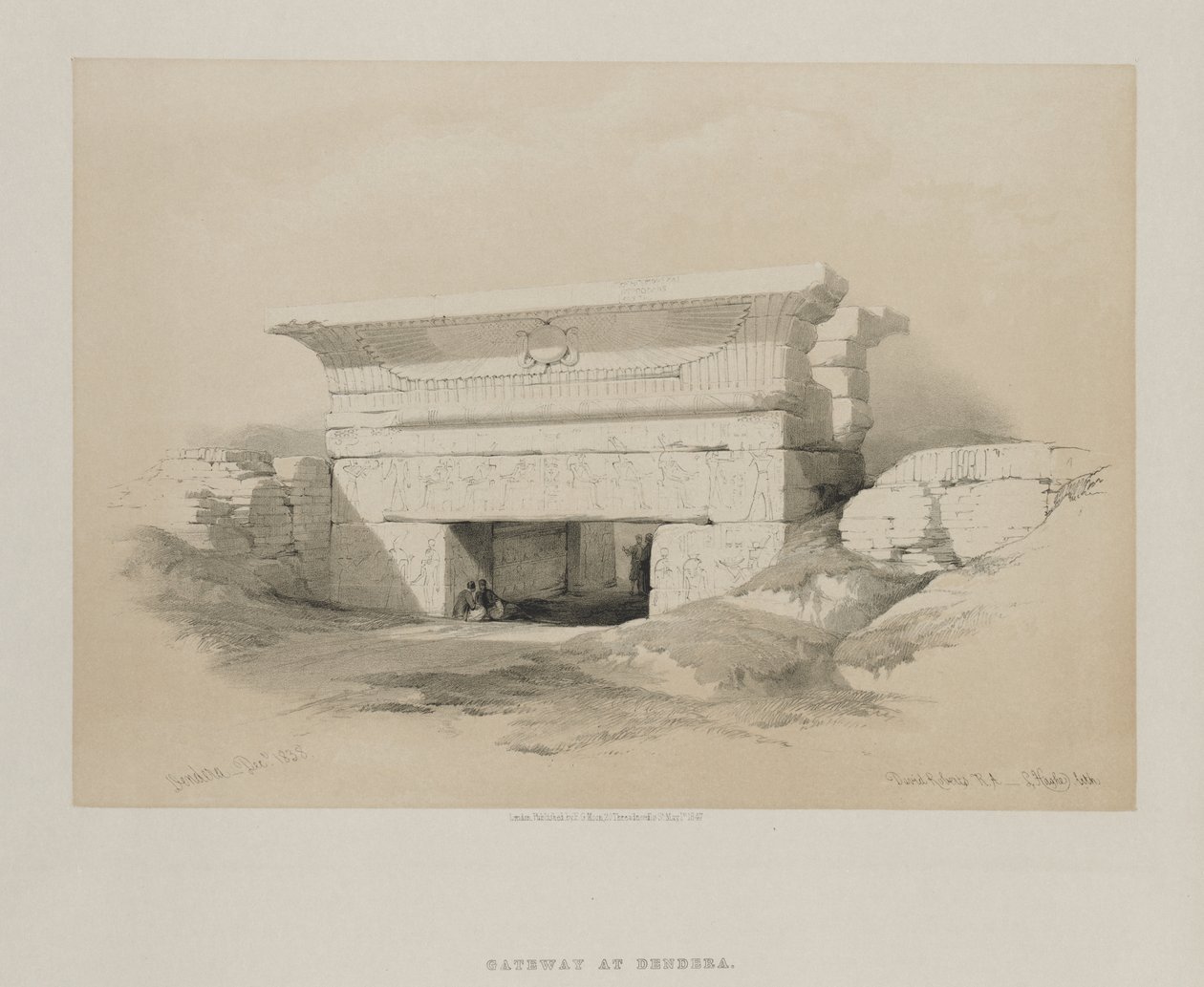 Egypten og Nubien, bind I: Dendera af Louis Haghe