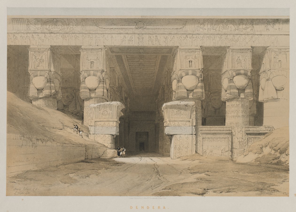Egypten og Nubien, bind I: Dendera af Louis Haghe