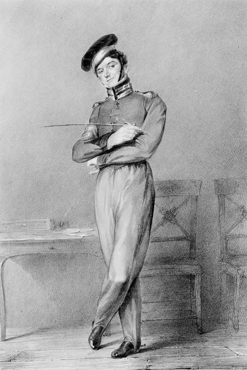 Mr Power som korporal OConnor i operaen Broken Promises, 1826 af Louis Haghe