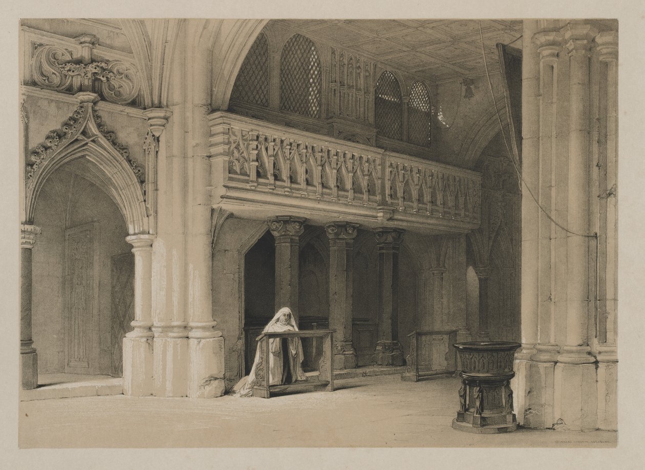 Skitser i Belgien og Tyskland, bind I: Nönnberg Convent, Salzburg, 1840. af Louis Haghe