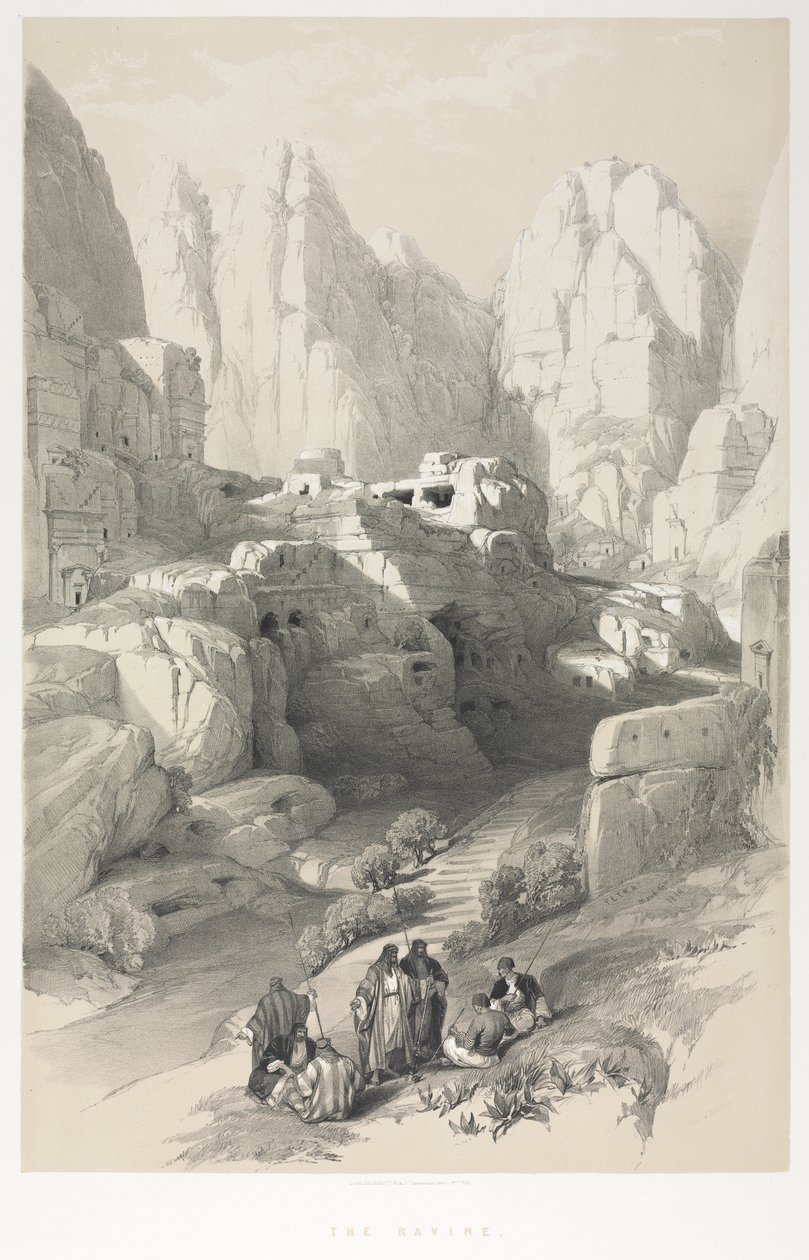 Det Hellige Land, Syrien, Idumea, Arabien, Egypten og Nubien: Petra af Louis Haghe