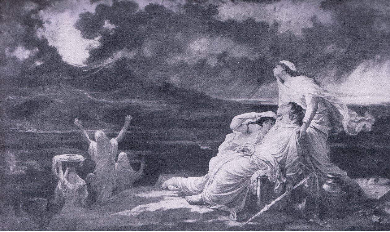 Herculaneum: Vesuvs udbrud, illustration fra The World