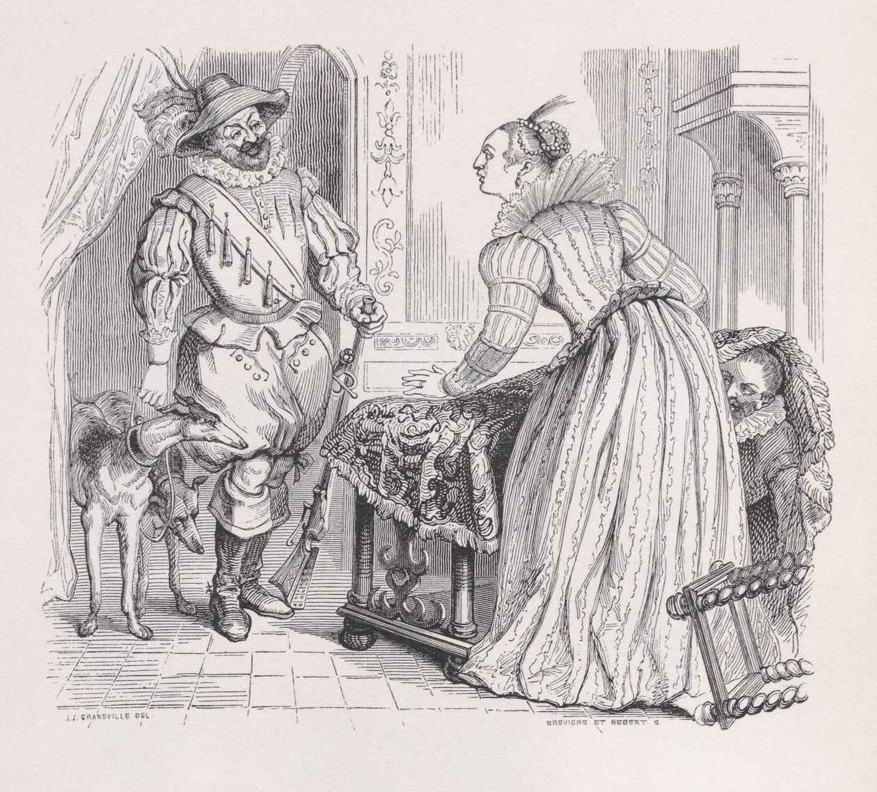 Jagten fra Bérangers komplette værker, 1836. Skabere: Louis-Henri Brevière, Cesar-Auguste Hebert. af Louis Henri Brevière, Cesar Auguste Hebert