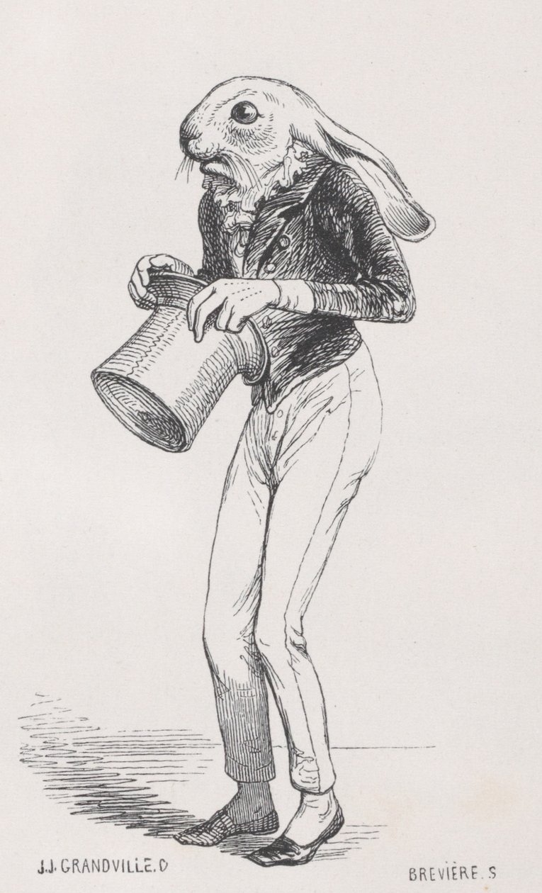 Hans søn, der på alle måder lignede ham ... fra Scener fra Privat og Publ..., ca. 1837-47. af Louis Henri Brévière