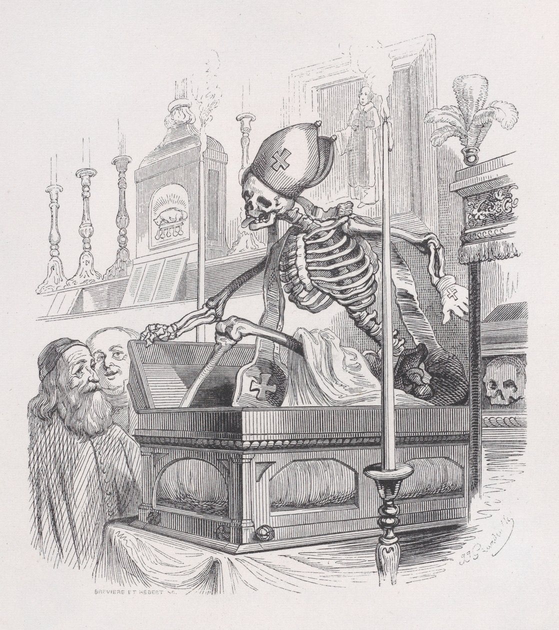 Relikvier fra The Complete Works of Béranger, 1836. af Louis Henri Brévière
