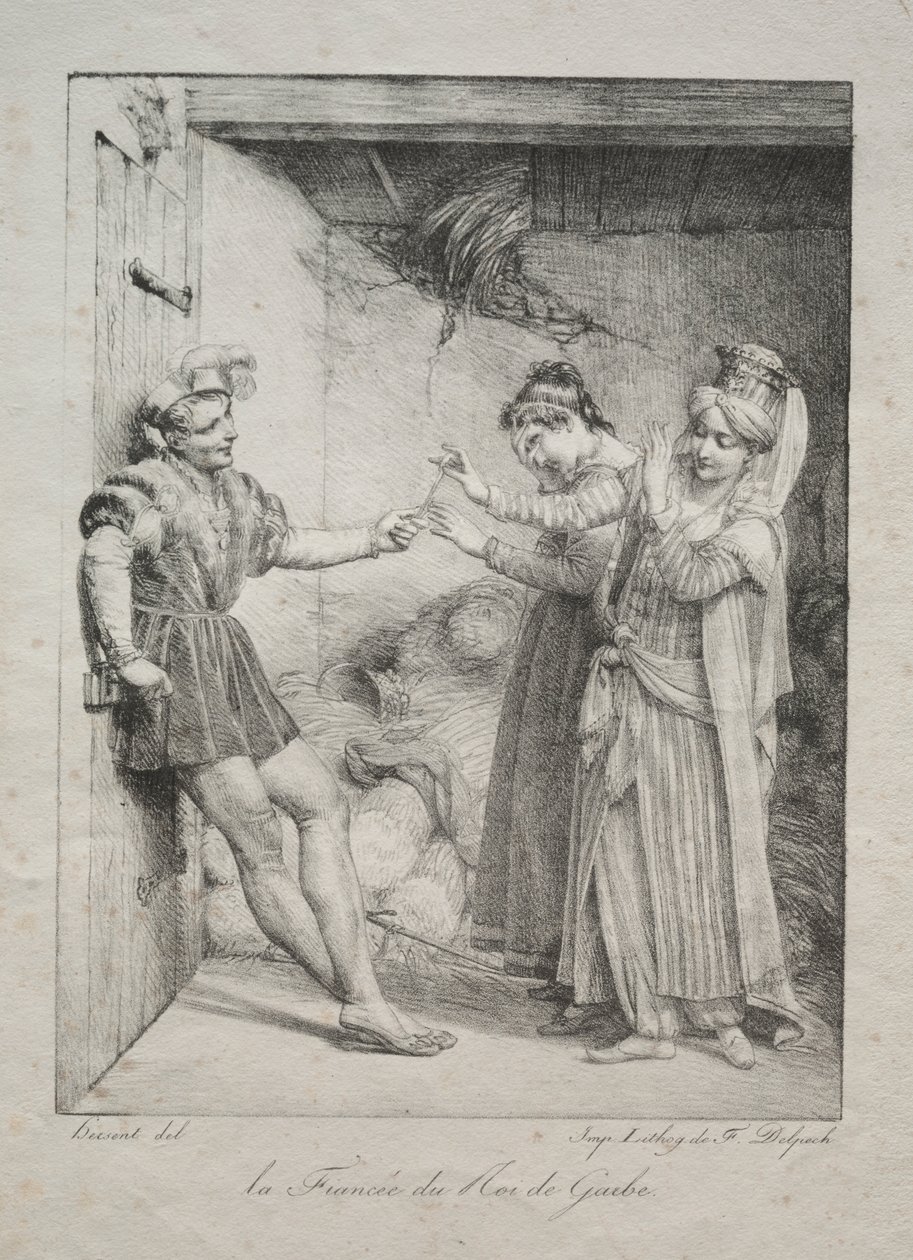 Slavernes forlovede af Louis Hersent