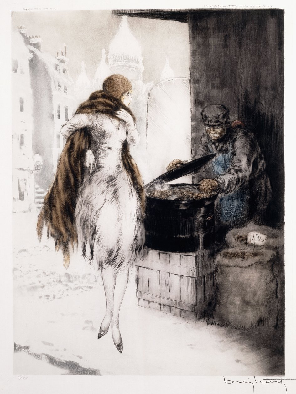 Kastanjesælger af Louis Icart