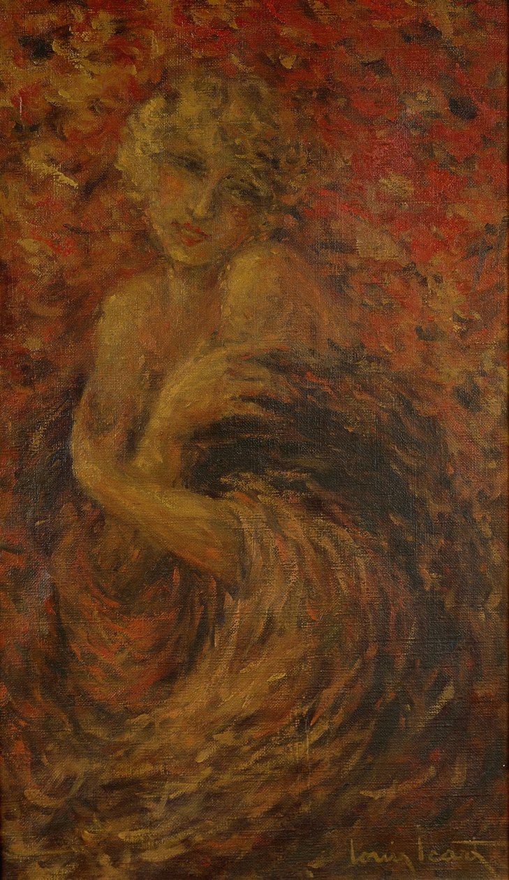 Fanny, svøbt i en kappe af Louis Icart