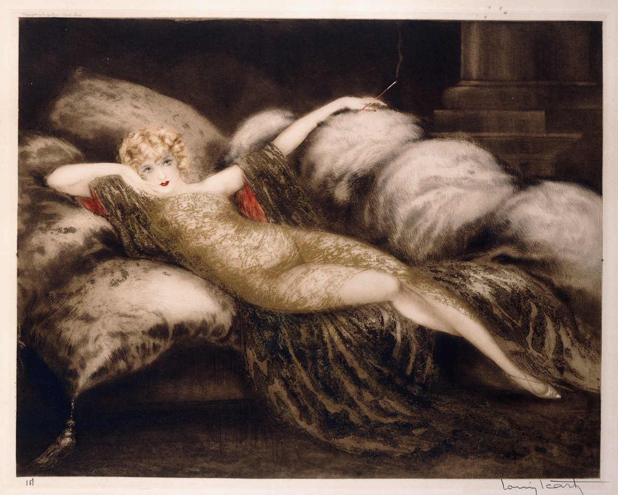 Gyldne slør af Louis Icart