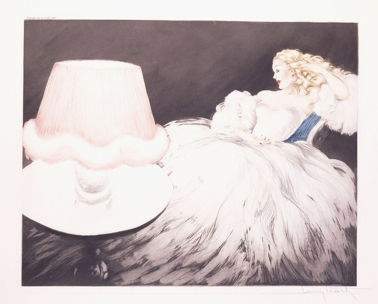 Lampeskærm af Louis Icart