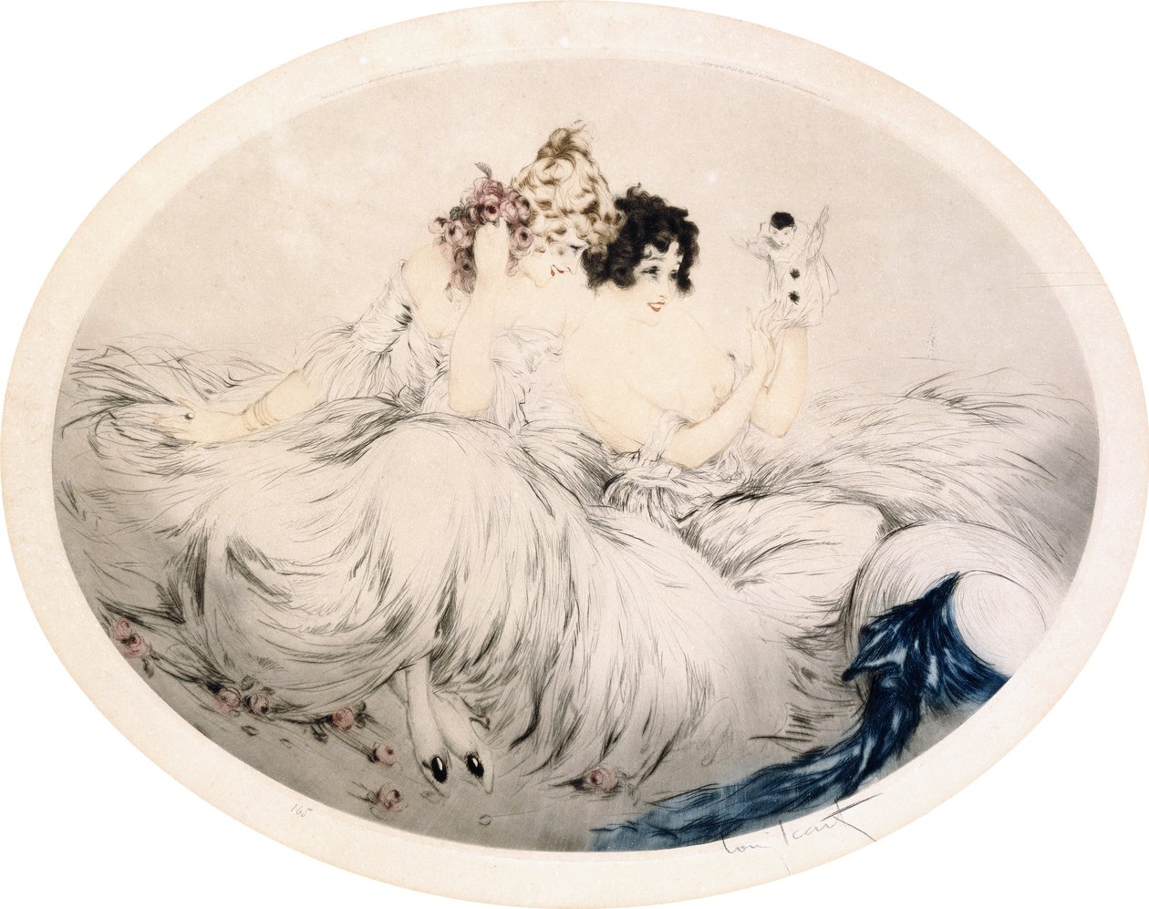 Puppets, ca. 1922 (ætsning og tørnål) af Louis Icart