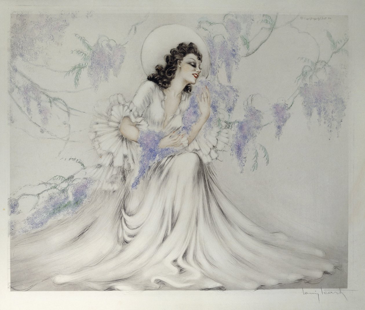 Wisteria af Louis Icart