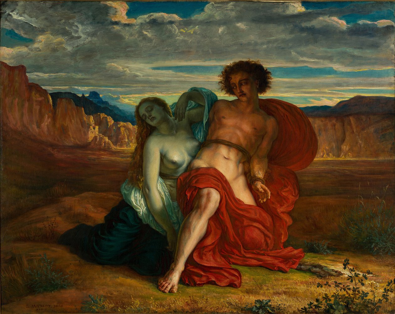 Torturen af Mezentius, 1864 af Louis Janmot
