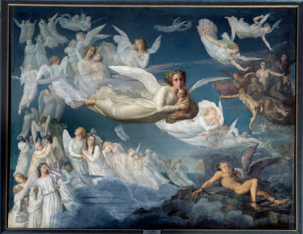 Sjælens digt. Le passage des ames Maleri af Louis Janmot (1814-1892) af Louis Janmot
