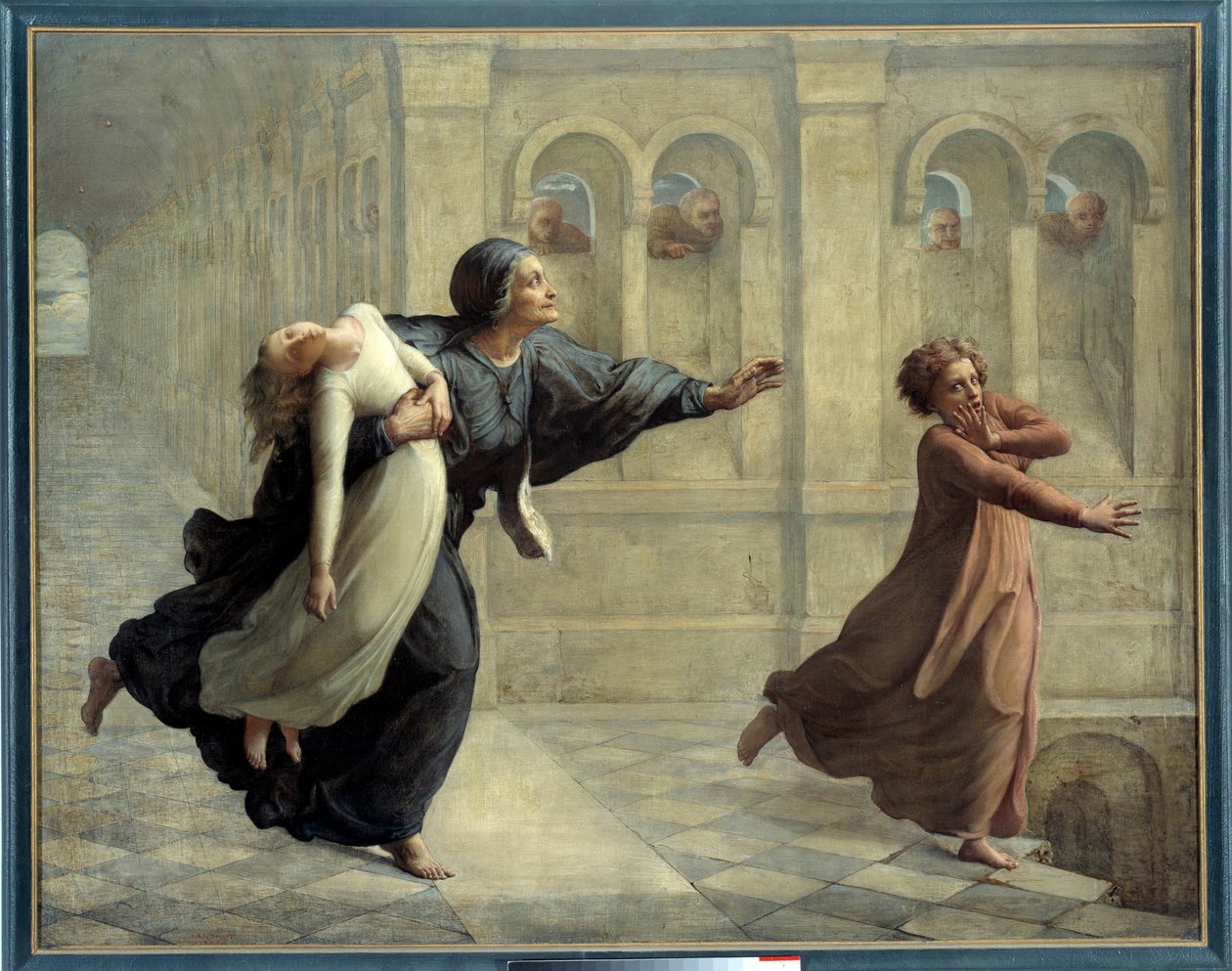 Sjælens digt; Mareridtet. Maleri af Anne Francois Louis Janmot (1814-1892) af Louis Janmot