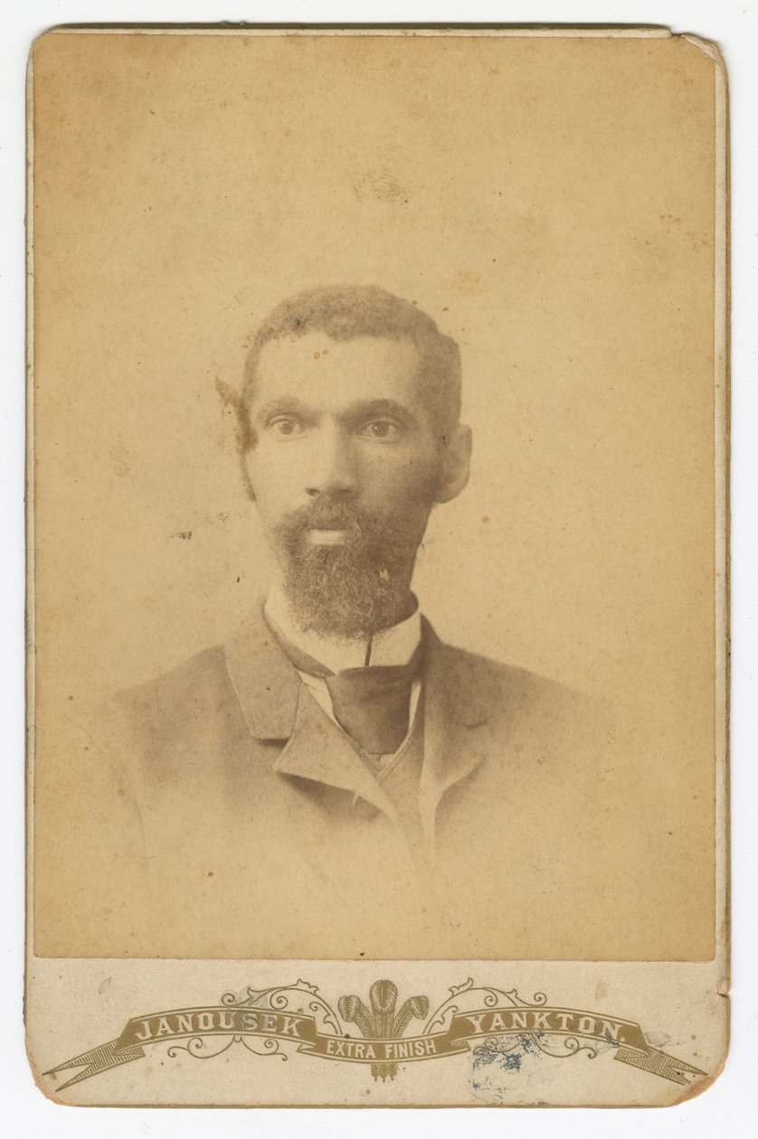 Fotografi af en mand med skæg, slutningen af det 19. århundrede. af Louis Janousek