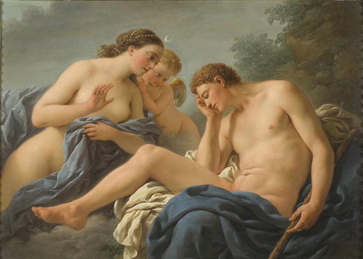 Diana og Endymion - Diana og Endymion, af Lagrenee, Louis Jean Francois, dit l