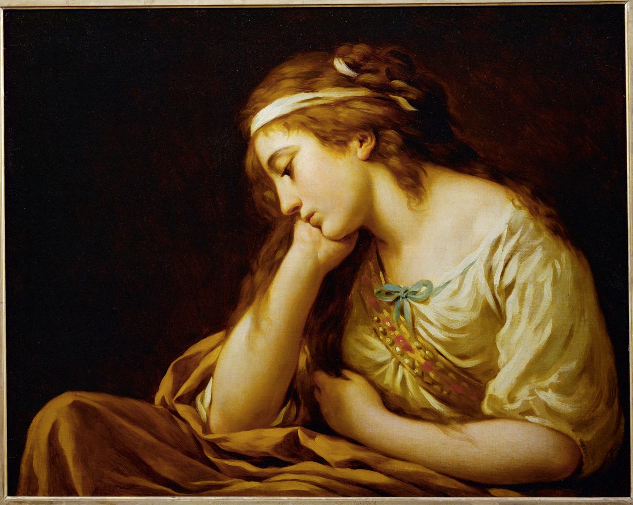 La Melancolie -Melankoli ... af Louis Jean Francois I Lagrenee